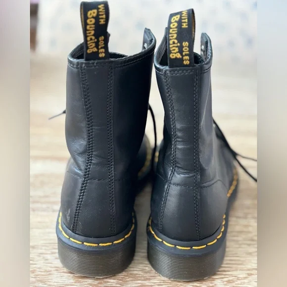 Dr. Martens Black Leather Boots - Like New - Picture 5 of 5